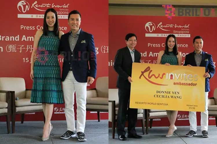 Donnie Yen & Cecilia Wang jadi brand ambassador Resort World Sentosa