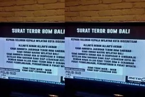Bali dapat ancaman bom bunuh diri, dari jaringan teroris bom Sarinah?