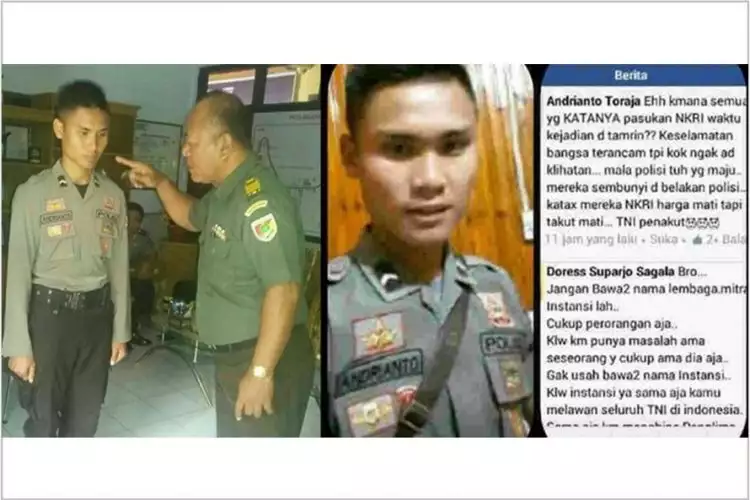 Akibat hina TNI di media sosial, Bripda Andrianto kini ditahan