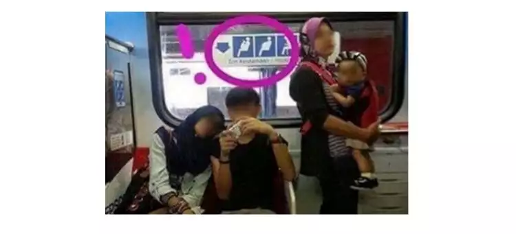 Anak muda di kereta ini tiba-tiba panen hujatan netizen, kenapa ya?