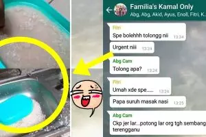 Disuruh masak nasi, remaja ini gagal paham bikin gempar grup WA, lucu!