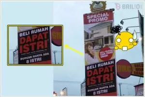 Pembeli pertama rumah ini dapat bonus 'istri', kamu mau?