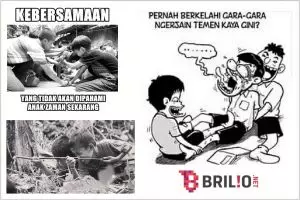 35 Meme nostalgia anak 90an, bahagia tak punya beban & tanpa gadget!