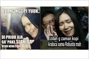 15 Meme Jessica bikin kamu takut ngopi dan senyum-senyum sendiri