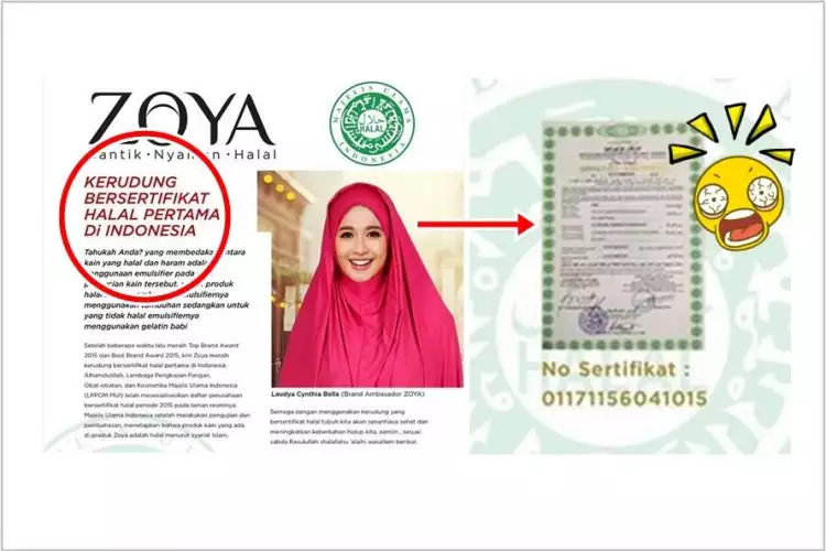 Netizen geger, ada kerudung bersertifikat halal