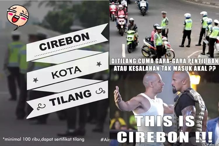 16 Meme sindir Cirebon Kota Tilang ini kocak banget bikin perut mules!