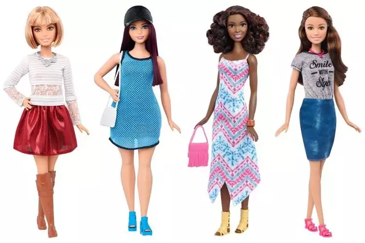 26 Desain terbaru Barbie, ada juga yang pesek dan keriting