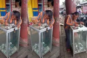 Mulianya nenek ini, hasil jualan sayur disumbangkan ke kotak amal