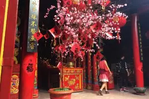 Meriahnya Imlek Monyet Api di klenteng Hok Tik Bio, gong xi fa cai!