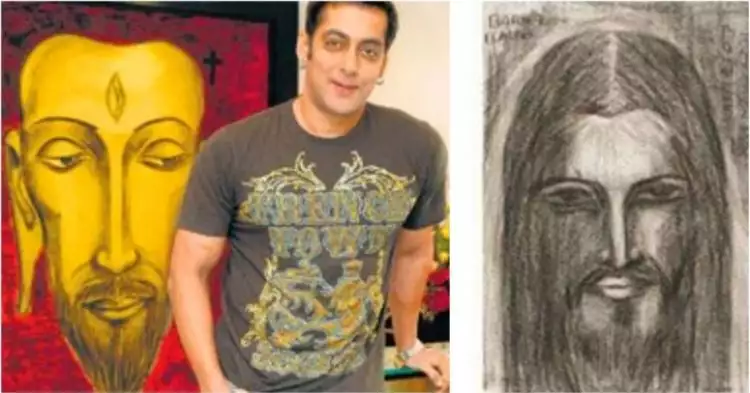 Tak hanya akting, Salman Khan juga jago melukis, keren!