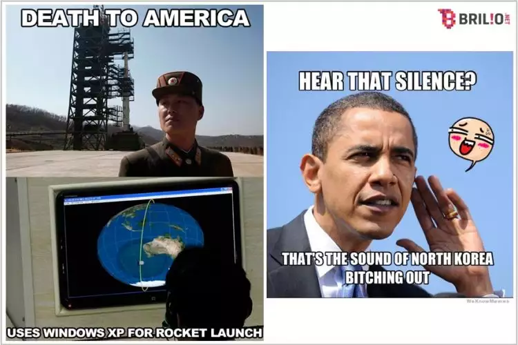 20 Meme lucu AS sindir Korea Utara, Kim Jong-Un nggak berwibawa lagi!
