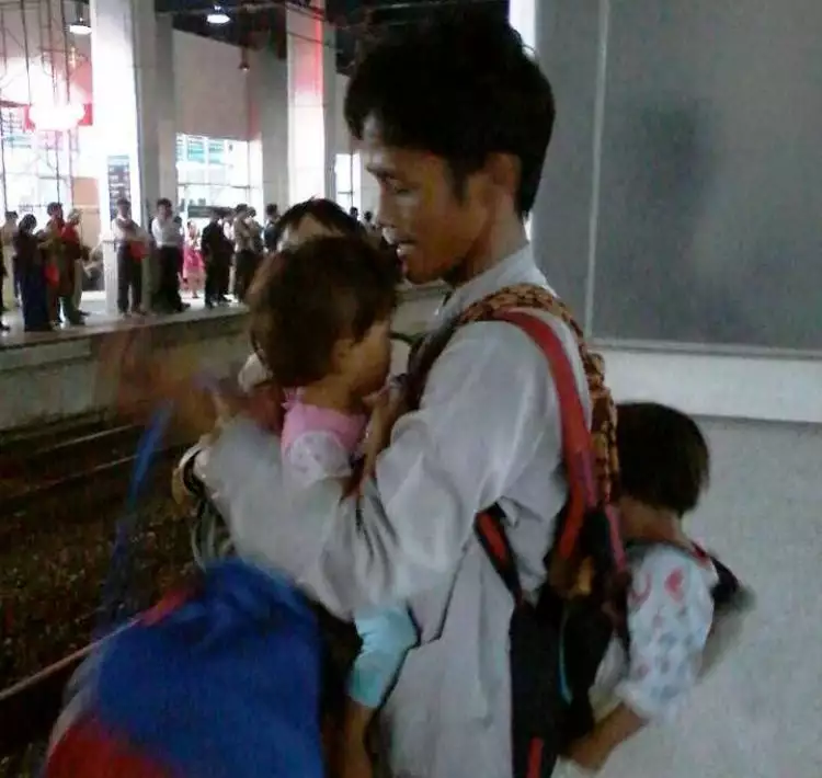 Mencari istri hingga Jakarta, bapak dua anak ini tak bisa pulang