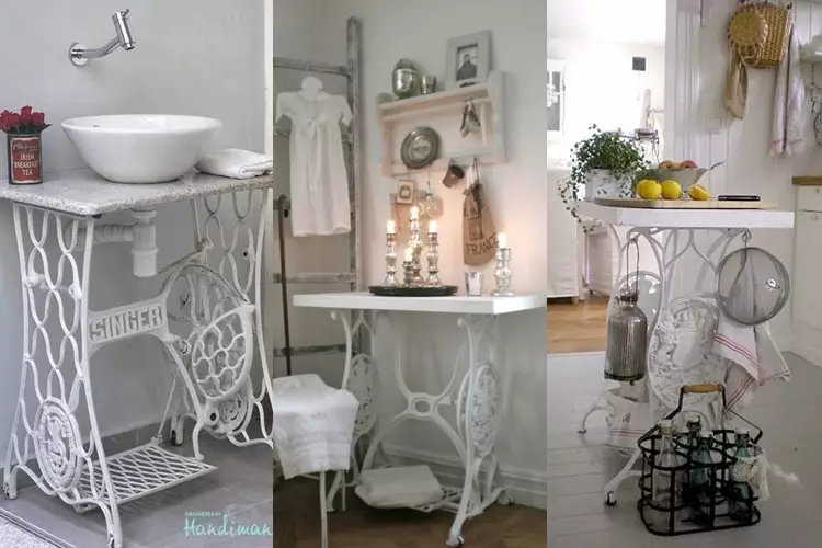 Dibuang sayang, sulap mesin jahit lawas jadi 7 furniture unik ini!