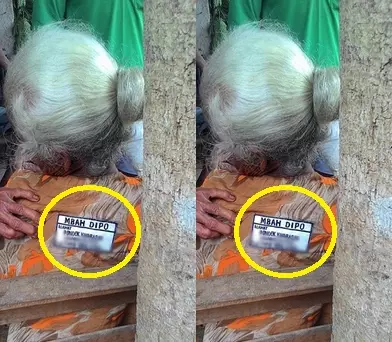 Ide unik! Baju manula derita pikun ditempeli emblem identitas diri