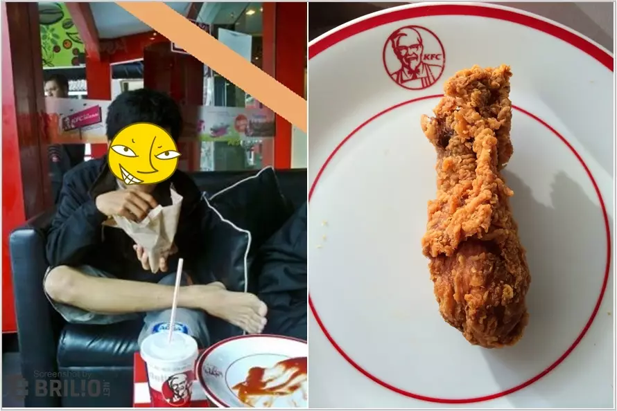 Enggan rugi, orang-orang ini nekad bawa sebakul nasi ke KFC