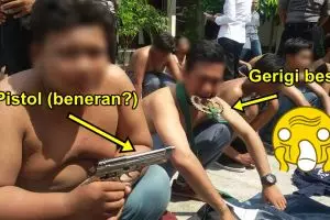 Jangan ditiru! Senjata tawuran pelajar SMA ini bikin mengelus dada
