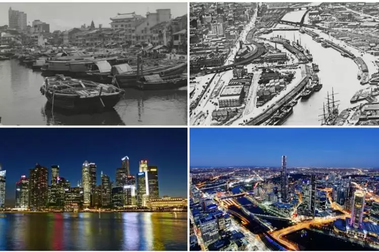 10 Foto perbandingan kota besar dari masa lalu dan masa kini, keren! 