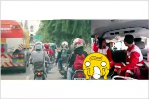 Rekaman ini buktikan pengendara Indonesia belum prioritaskan ambulans