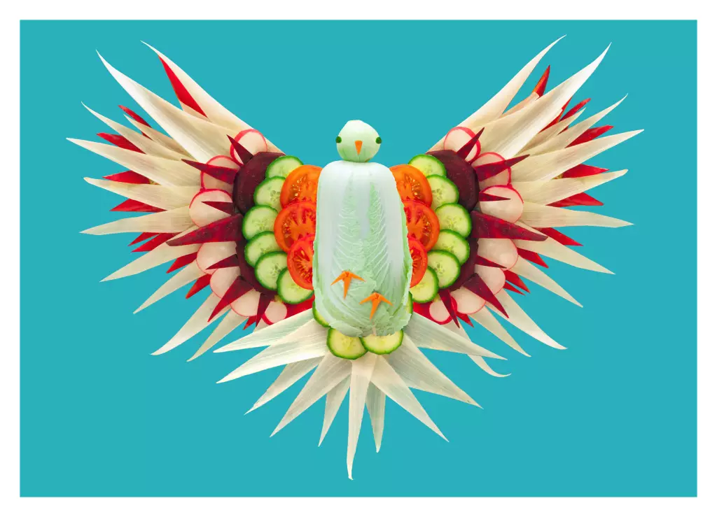 Tidak hanya dimakan, buah &amp; sayur juga bisa jadi karya seni yang kece