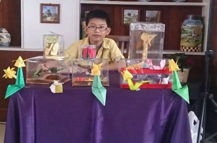 Tekuni origami, bocah 12 tahun ini ikuti olimpiade hingga bikin buku