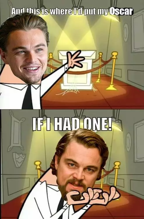 15 Meme kocak Leonardo DiCaprio 'mupeng' menang Oscar, siap ngakak ya?
