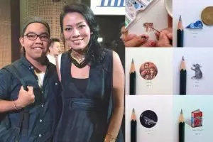 15 Lukisan unik seniman muda Bali, ukurannya sebesar uang koin!