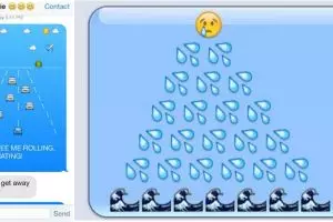 Kreatif banget nih! Emoji dirangkai jadi cerita menarik saat chatting