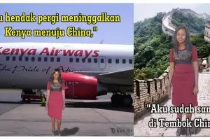 Gadis ini punya mimpi ke China, sampai rela edit foto sendiri! 