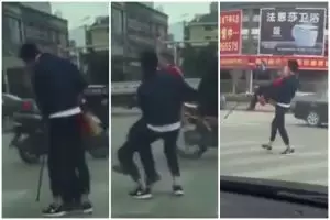 Cara unik pemuda bantu nenek menyeberang jalan dipuji netizen