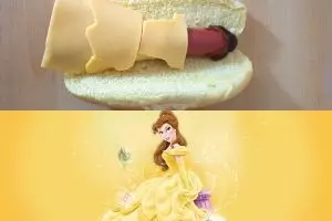 Princess Disney saat disulap jadi hot dog, lucu bikin sayang dimakan