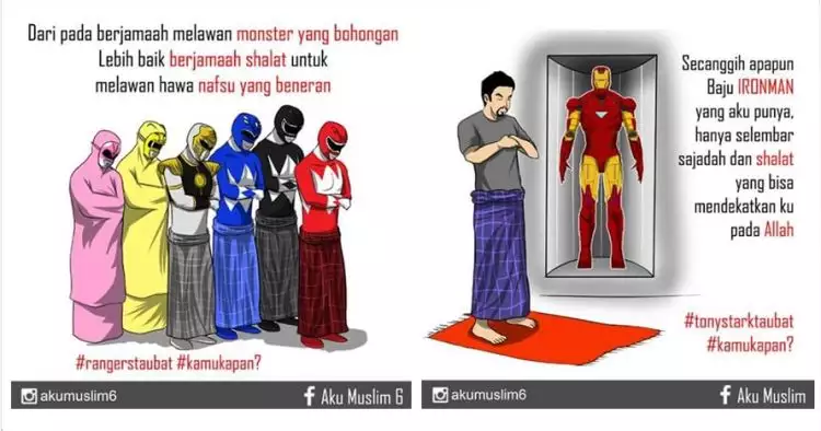 9 Ilustrasi superhero saleh ini sindir kamu yang malas ibadah, duh!