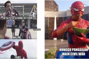 22 Meme kocak kelakuan Spiderman yang bikin senyum-senyum sendiri
