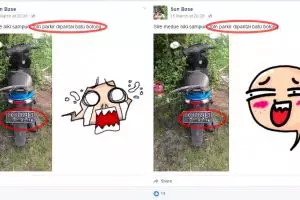 Sudah tiga bulan motor ini ditinggal di Pantai Batu Bolong, Bali