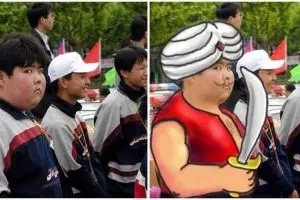 Pasang muka aneh, foto bocah ini diedit jadi 17 gambar menggelikan