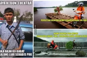 Lagi, 20 meme demo taksi ini bikin ketawa ngakak, nyindir abis!