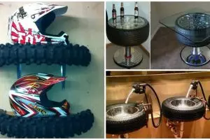 18 Kreasi perabot rumah cantik dari ban bekas, kamu tertarik?