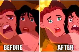 Seperti ini jika tokoh Disney diedit ala-ala face swap, duh lucunya!