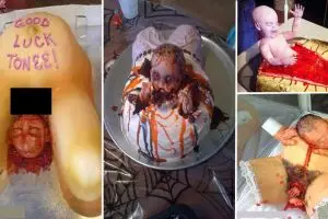 17 Kue Baby Shower ini bakal bikin kamu malas memakannya, serem!