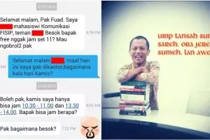 Dosen ini sedih dapat jawaban sms mahasiswa zaman sekarang, duh! 