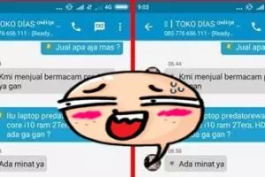 Penipu ini konyol, ngaku jual laptop Core i10 dengan RAM 3 terabyte
