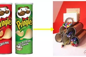 15 Cara mudah daur ulang wadah Pringles bekas, sim sala bim!