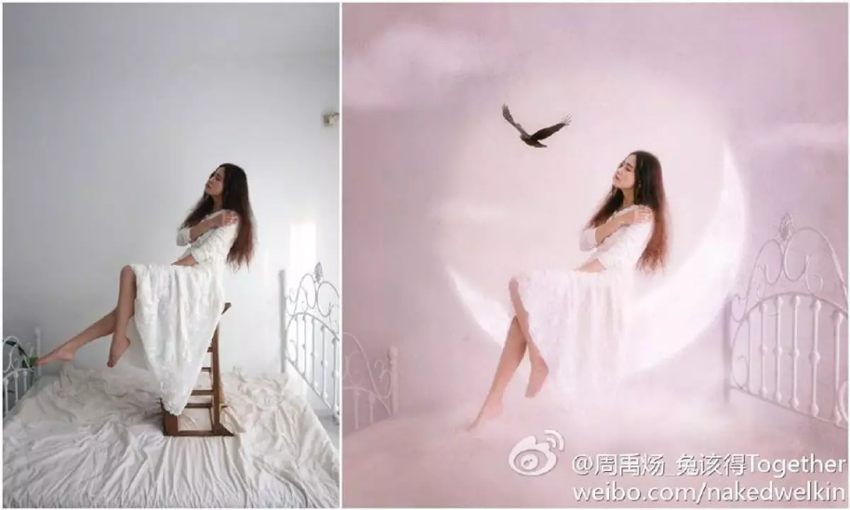 Ini rahasia di balik foto cantik perempuan melayang bak bidadari, top!