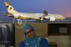 Wanita ini ditolak naik pesawat Etihad Airways sesaat sebelum take off