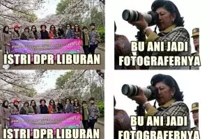 Kocak, 11 meme istri anggota dewan pelesiran bikin pengen jalan-jalan!