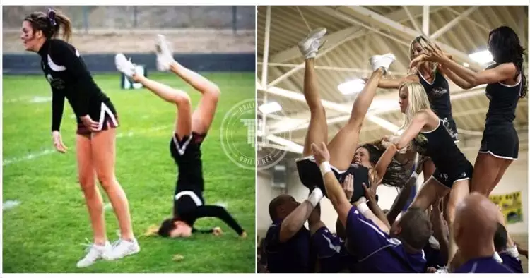 16 Momen konyol para cheerleader, ternyata bisa absurd juga mereka