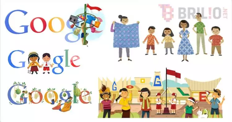 17 Logo Google versi Indonesia yang bikin kamu makin cinta Tanah Air