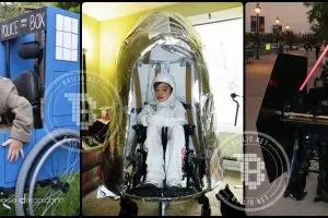 17 Foto anak-anak difabel dan kendaraan super hero mereka, bikin haru!