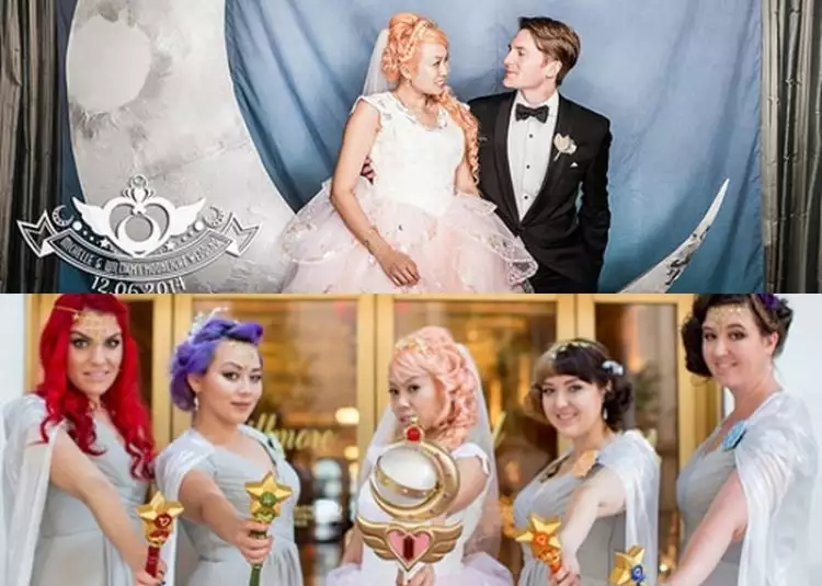 Foto-foto pernikahan ala Sailor Moon yang bikin kamu ingin cepat nikah