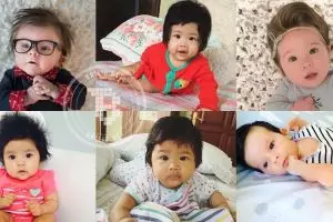 17 Bayi berambut tebal ini lucu banget, bikin kamu pengen menimangnya!