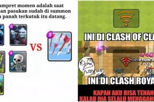 21 Gambar keseruan yang hanya dipahami gamer Clash Royale sejati